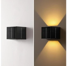 Brilagi - LED Solárne nástenné svietidlo so senzorom SOLAR CUBE LED/2W/3,2V IP54 BG0724