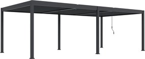 Bioklimatická pergola INTRO DUO 8x4m, hliník, voľne stojaca