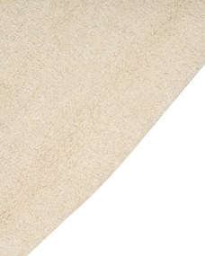 Viskózový koberec 160 x 160 cm béžový GORANO Beliani