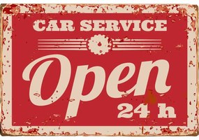 Ceduľa Car Service Open 24h