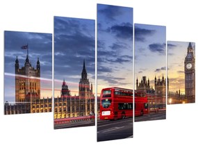 Obraz Londýna s autobusom (150x105 cm)