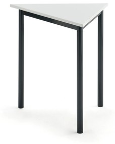 Stôl SONITUS TRIANGEL, 800x700x720 mm, HPL - biela, antracit