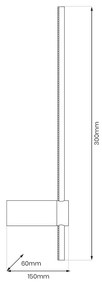Nástenné LED svietidlo Swing, 1x LED 4w, 3000-6000k, b