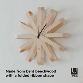 Nástenné hodiny ø 51 cm Ribbonwood – Umbra