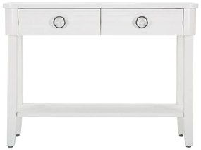 Biely konzolový stolík z jedlového dreva 40x110 cm Shine – Mauro Ferretti