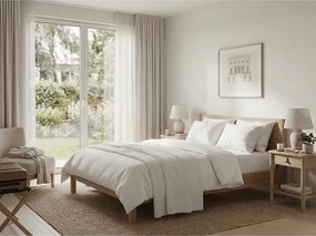 Povlak na vankúš saténový damašok 70x90 biely