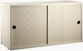 Skrinka's posuvnými dvierkami String System, Š 78 x H 30 cm