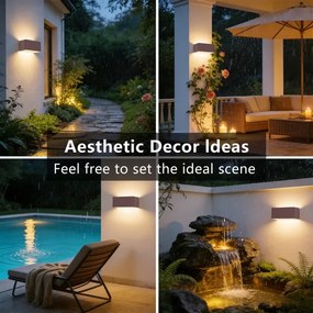 Brilagi - LED Vonkajšie nástenné svietidlo DONNANI LED/7W/230V 20 cm hnedá IP44