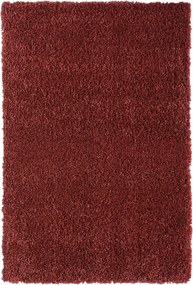 My Flair, Kusový koberec My Shaggy weinrot, 120x180, červená, chodba / predsieň