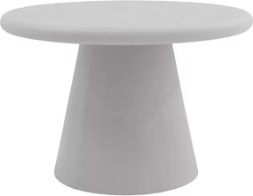 Okrúhly konferenčný stolík Clav 60 cm - svetlošedý