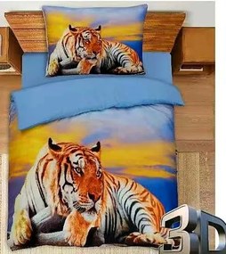 3D Obliečky Tiger Bavlna 70x90 140x200 cm