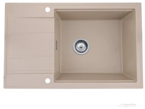 Gamma Modern 8010, 1-komorový granitový drez 800x500x210 mm, béžová, GMA-ZM-8010-B