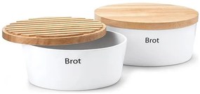 Continenta C3930 - Chlebník 13,5x30 cm biela/béžová