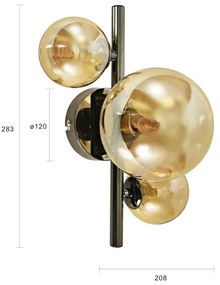 Brilagi - LED Nástenné svietidlo MILLA 3xG9/3W/230V lesklý chróm/zlatá