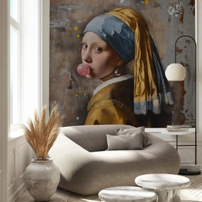 Fototapeta - Moderné dievča s perlou (147x102 cm)