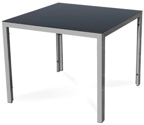 Záhradný stôl Fargo 2, štvorcový, čierna / sivá