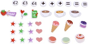 Drevená sada KAVIAREŇ a ZMRZLINÁREŇ pre deti - dezerty a zmrzlina ZA5937