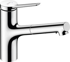 Hansgrohe Zesis M33, páková kuchynská batéria 150, vyťahovacia sprška, 2jet, sBox, chrómová, HAN-74821000