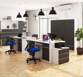 PC stolík Aranandose (biela + grafit). Vlastná spoľahlivá doprava až k Vám domov. 1117079
