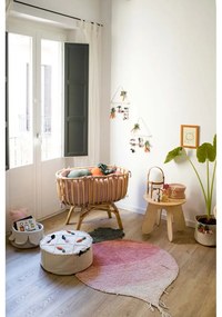 Krémový látkový detský kôš na hračky ø 30x23 cm Veggies – Lorena Canals