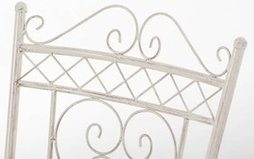 Kovová stolička Sheela s područkami (SET 2 ks) - Krémová antik