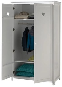 Biela skriňa Vipack Amori, výška 190 cm
