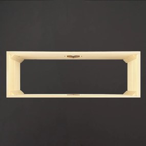 AMADEA Drevený obal s hrantíkom so srdcom, 62x21,5x17cm Český výrobok