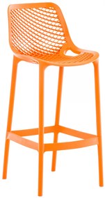 Plastová barová stolička DS10778434 - Oranžová