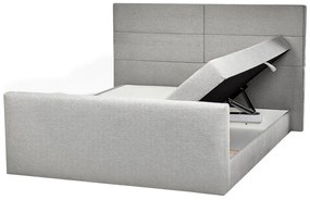 Manželská posteľ 180 cm Aoyun (sivá) (s roštom a matracom) (s úl. priestorom). Vlastná spoľahlivá doprava až k Vám domov. 1077693