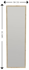 Zrkadlo Tessa Natural 50 x 160 cm