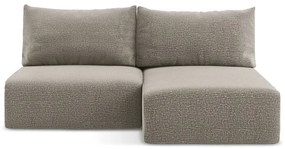 Béžová rozkladacia/s úložným priestorom rohová pohovka (pravý roh) Kalena – Makamii