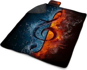 Sablio Plážová deka Ohnivý kľúč: 200x140 cm