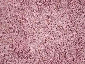 Bavlnená taburetka 50 x 35 cm ružová KANDHKOT Beliani