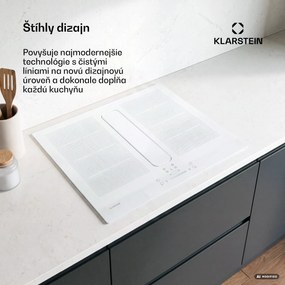 Klarstein ChefFusion indukčná varná doska s odsávačom pár | 4 varné zóny | 7200 W | 504,3 m³/h | 60 cm