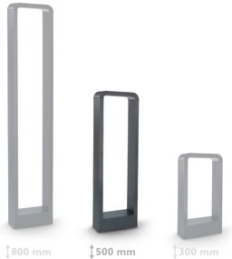 Brilagi-LED Vonkajšia lampa BARI LED/7W/230V 3000/4000/6000K antracit IP54 50 cm