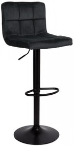 Barová židle ARAKO II samet černá