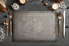 VIANOČNÉ PRESTIERANIE NA STÔL HOLLY 35X45 CM VZOROVANÁ