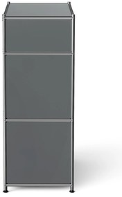 Komoda Kovová komoda »CN3« so zásuvkou a výklopnými priečinkami, sivá