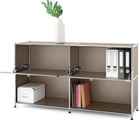 Kovová odkladacia skrinka »CN3« s 2 nastaviteľnými výklopnými priehradkami