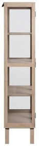 Vitrína v dekore duba v prírodnej farbe 80x180 cm Linley – Actona