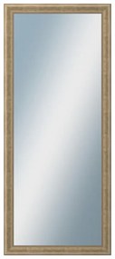 DANTIK - Zrkadlo v rámu, rozmer s rámom 60x140 cm z lišty KŘÍDLO malé zlaté patina (2774)