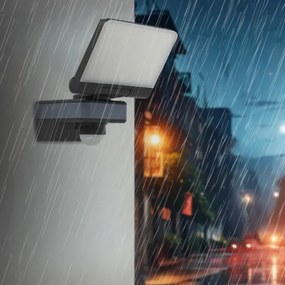 LED reflektor s pohybovým a súmrakovým senzorom LED/24W/230V 4200K IP54 čierna