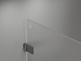 Mexen Lunar-B, L Otočné pravé sprchové dvere 140 cm, 8mm číre sklo, grafitový profil, 832SL-140-050-95-00-P