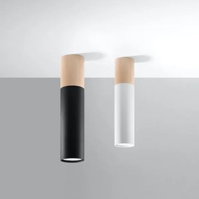 Sollux SL.0635 - Stropné svietidlo PABLO 1xGU10/40W/230V čierna