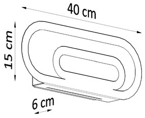 Sollux Lighting Nástenné svietidlo SACCON biele