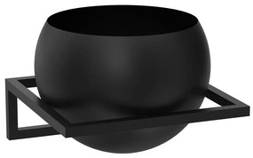 Nástenný kvetináč 27x29 cm čierna