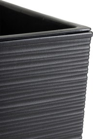 PLASTOVÝ KVETINÁČ PORTO RIFLO 36X19X19 CM ČIERNA