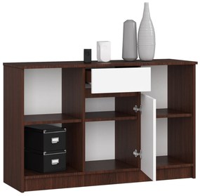 Komoda Briar  (wenge + biela). Vlastná spoľahlivá doprava až k Vám domov. 1069958
