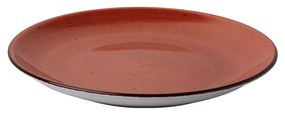 Tanier plytký 21 cm červený - Hotel Inn Chic farebný - 492201