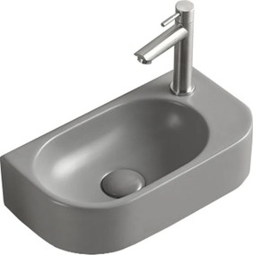 Mexen Viera umývadlo na dosku ľavé 40 x 21 cm, svetlosivé matné - 21274061L